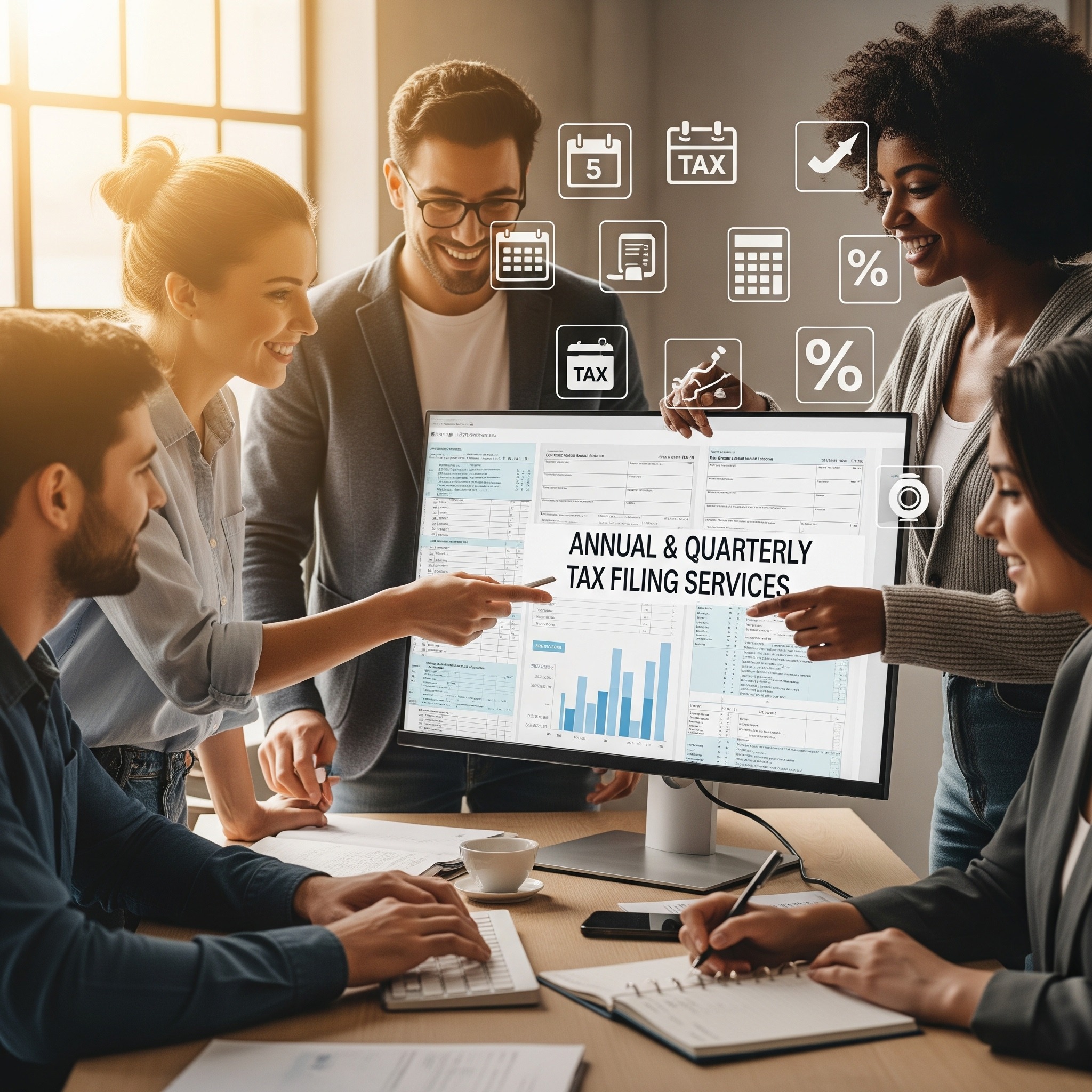 ASN taxes annual and quarterly business accounting tax service
